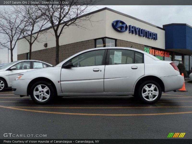 Silver Nickel / Gray 2007 Saturn ION 2 Sedan