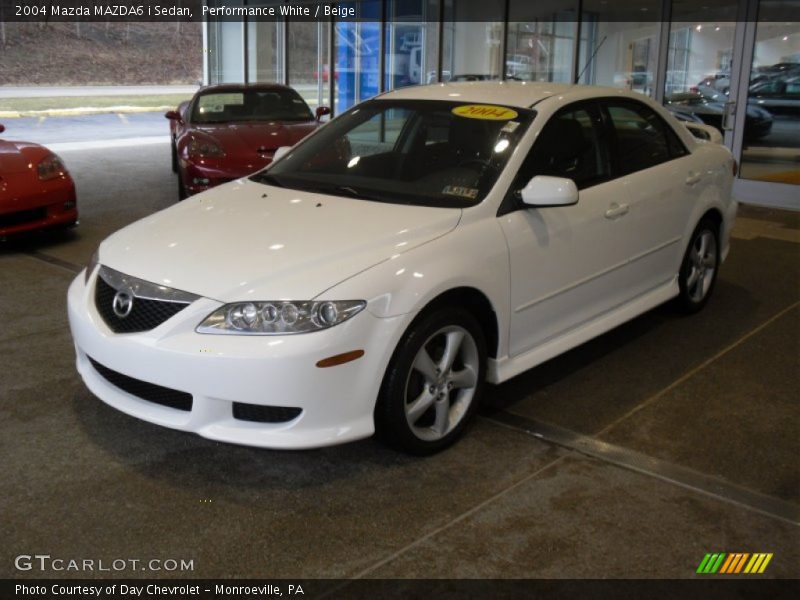 Performance White / Beige 2004 Mazda MAZDA6 i Sedan