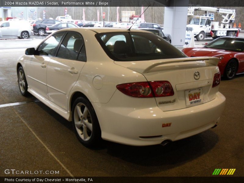 Performance White / Beige 2004 Mazda MAZDA6 i Sedan