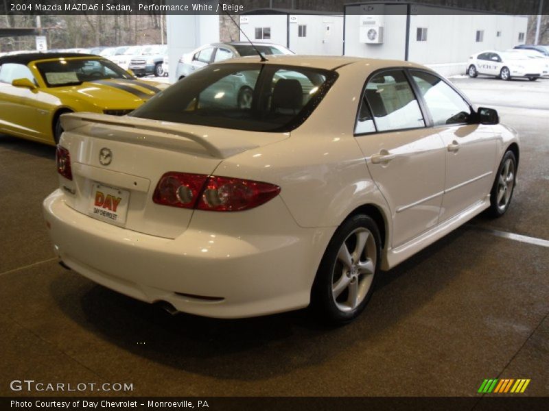 Performance White / Beige 2004 Mazda MAZDA6 i Sedan