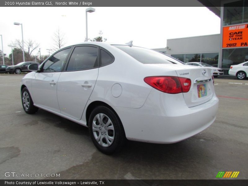 Nordic White / Beige 2010 Hyundai Elantra GLS