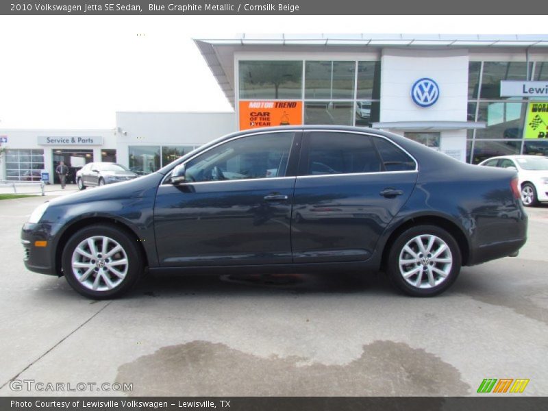 Blue Graphite Metallic / Cornsilk Beige 2010 Volkswagen Jetta SE Sedan