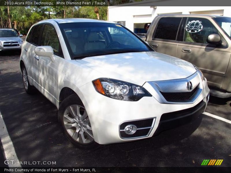 White Diamond Pearl / Taupe 2010 Acura RDX Technology