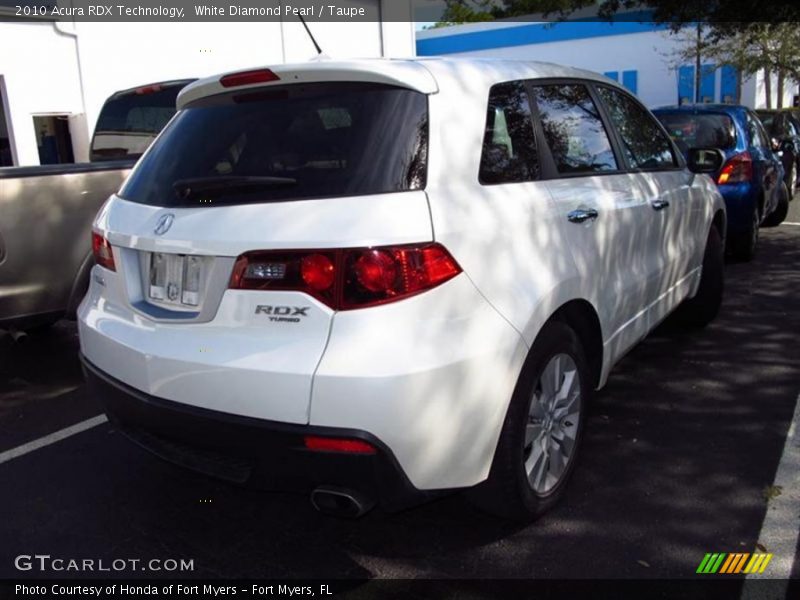 White Diamond Pearl / Taupe 2010 Acura RDX Technology