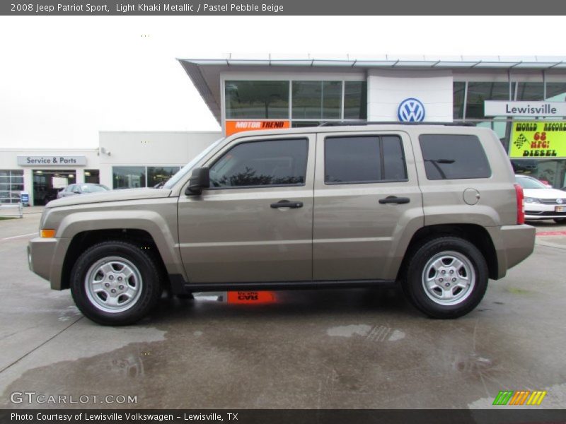 Light Khaki Metallic / Pastel Pebble Beige 2008 Jeep Patriot Sport