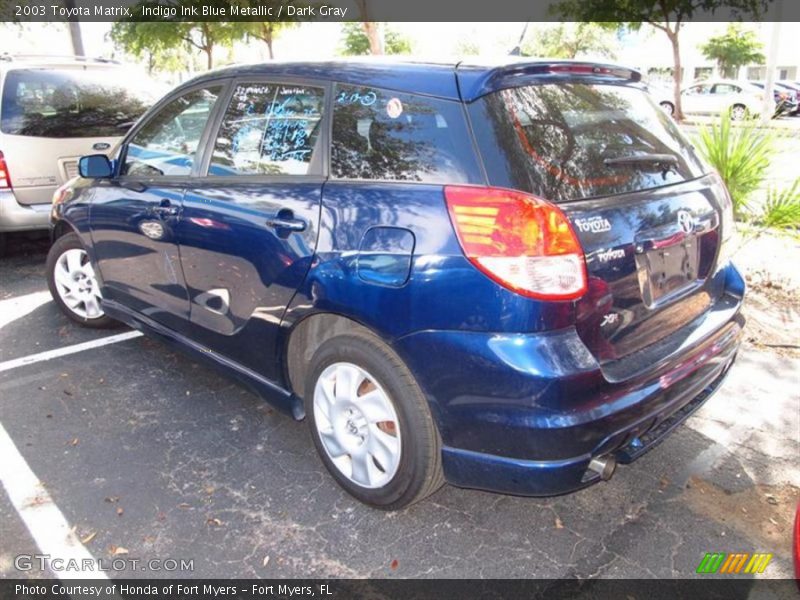 Indigo Ink Blue Metallic / Dark Gray 2003 Toyota Matrix