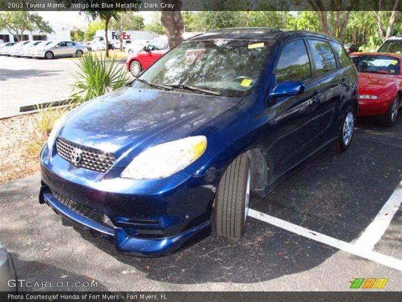 Indigo Ink Blue Metallic / Dark Gray 2003 Toyota Matrix