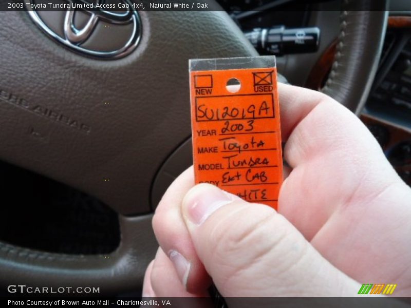 Natural White / Oak 2003 Toyota Tundra Limited Access Cab 4x4