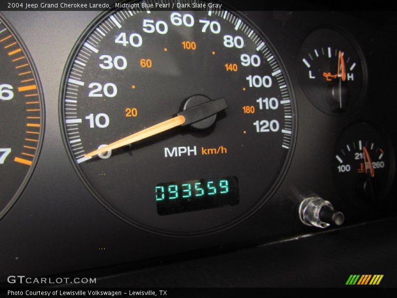 Midnight Blue Pearl / Dark Slate Gray 2004 Jeep Grand Cherokee Laredo