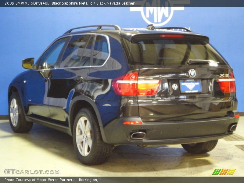 Black Sapphire Metallic / Black Nevada Leather 2009 BMW X5 xDrive48i