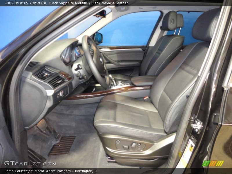 Black Sapphire Metallic / Black Nevada Leather 2009 BMW X5 xDrive48i