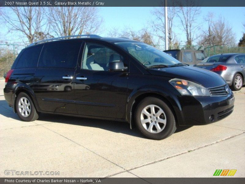 Galaxy Black Metallic / Gray 2007 Nissan Quest 3.5 SL