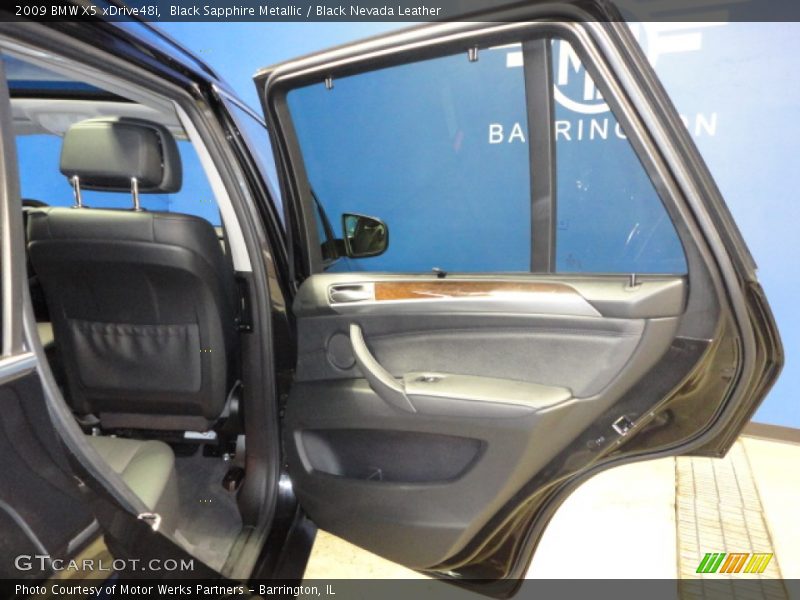 Black Sapphire Metallic / Black Nevada Leather 2009 BMW X5 xDrive48i