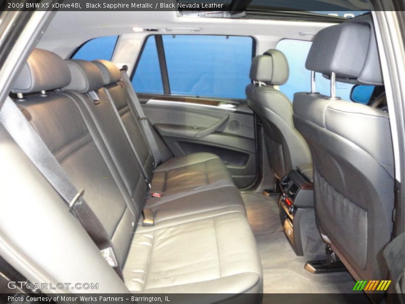 Black Sapphire Metallic / Black Nevada Leather 2009 BMW X5 xDrive48i