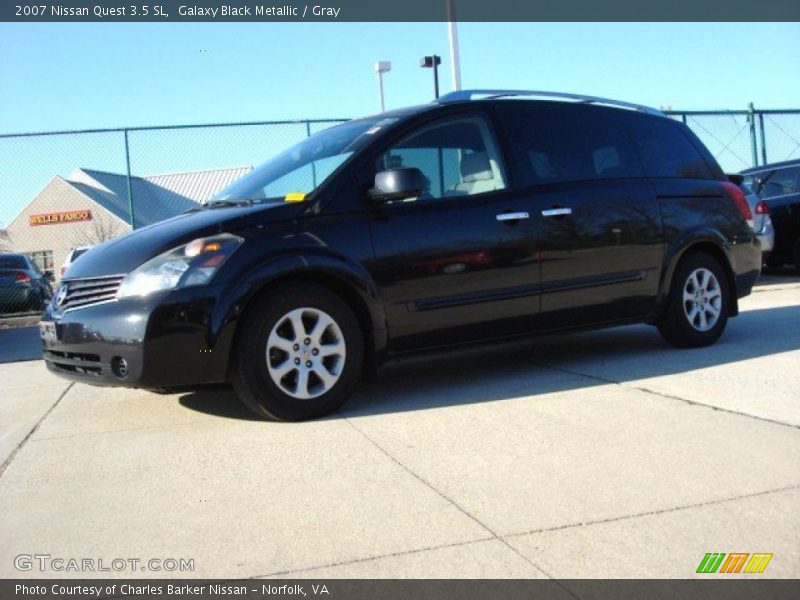 Galaxy Black Metallic / Gray 2007 Nissan Quest 3.5 SL