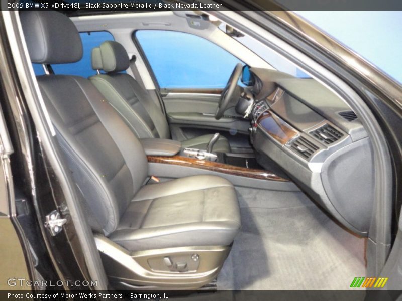 Black Sapphire Metallic / Black Nevada Leather 2009 BMW X5 xDrive48i