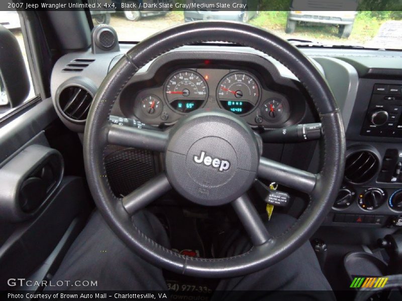 Black / Dark Slate Gray/Medium Slate Gray 2007 Jeep Wrangler Unlimited X 4x4