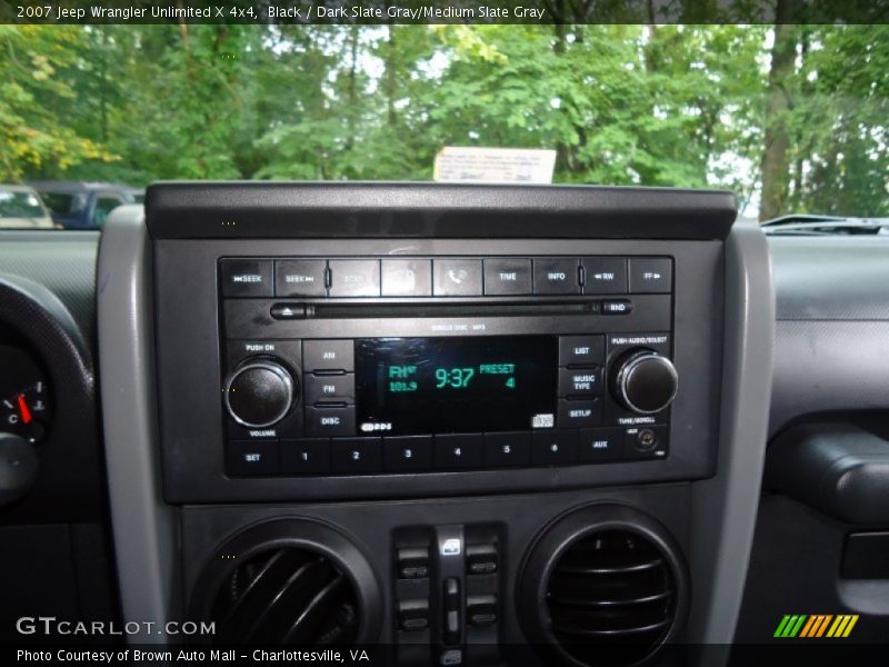 Black / Dark Slate Gray/Medium Slate Gray 2007 Jeep Wrangler Unlimited X 4x4
