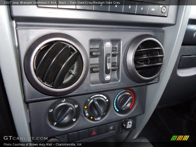 Black / Dark Slate Gray/Medium Slate Gray 2007 Jeep Wrangler Unlimited X 4x4