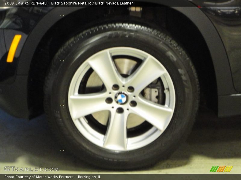 Black Sapphire Metallic / Black Nevada Leather 2009 BMW X5 xDrive48i