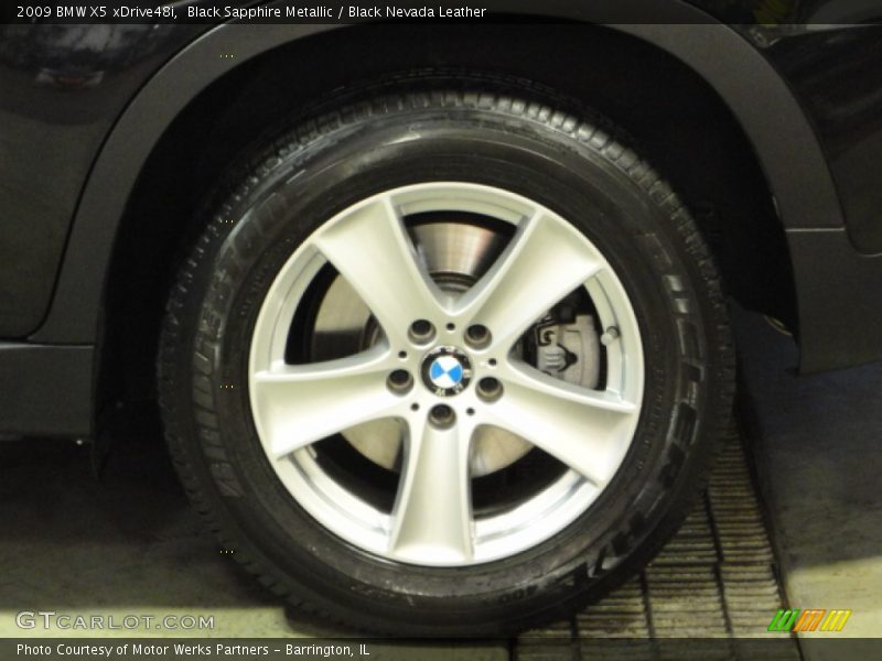 Black Sapphire Metallic / Black Nevada Leather 2009 BMW X5 xDrive48i