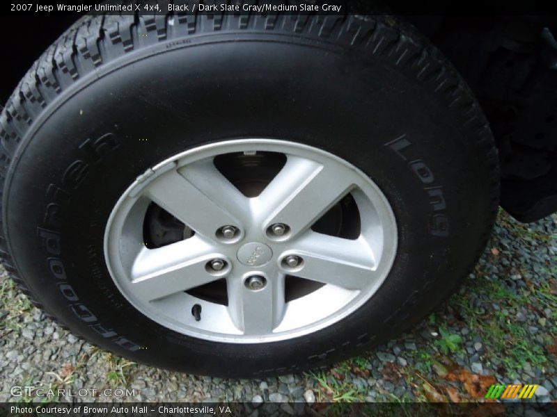 Black / Dark Slate Gray/Medium Slate Gray 2007 Jeep Wrangler Unlimited X 4x4
