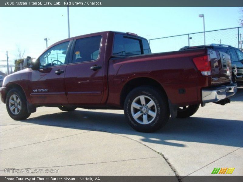 Red Brawn / Charcoal 2008 Nissan Titan SE Crew Cab
