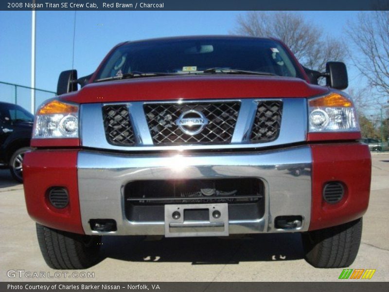 Red Brawn / Charcoal 2008 Nissan Titan SE Crew Cab