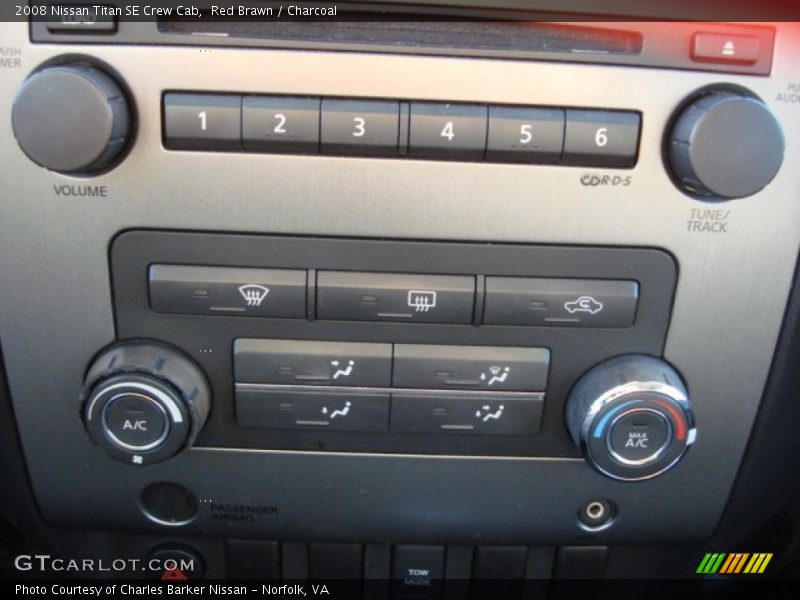 Red Brawn / Charcoal 2008 Nissan Titan SE Crew Cab