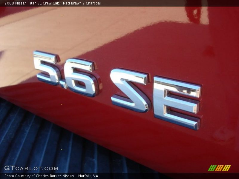 Red Brawn / Charcoal 2008 Nissan Titan SE Crew Cab