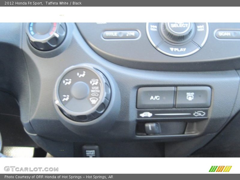 Taffeta White / Black 2012 Honda Fit Sport