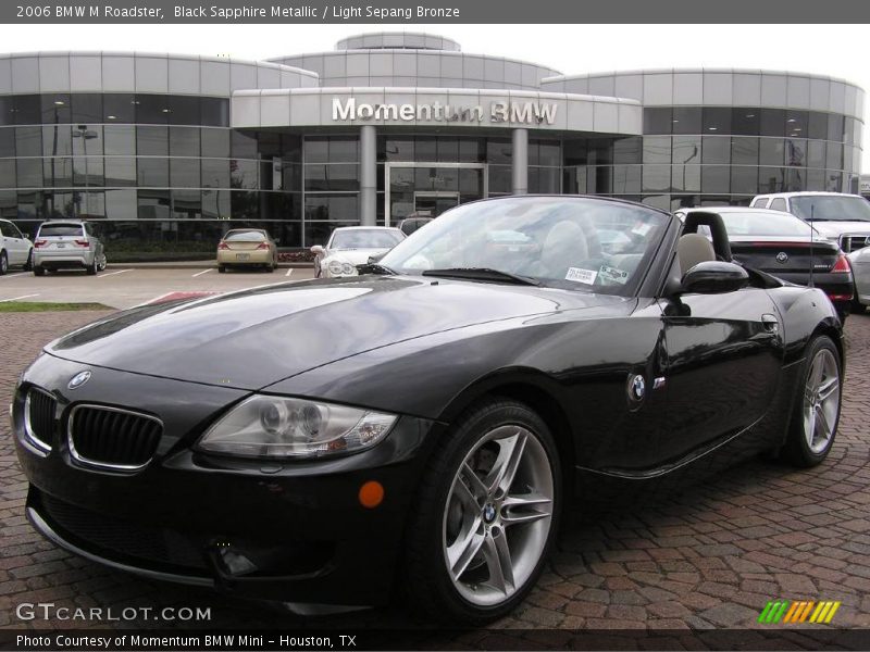 Black Sapphire Metallic / Light Sepang Bronze 2006 BMW M Roadster