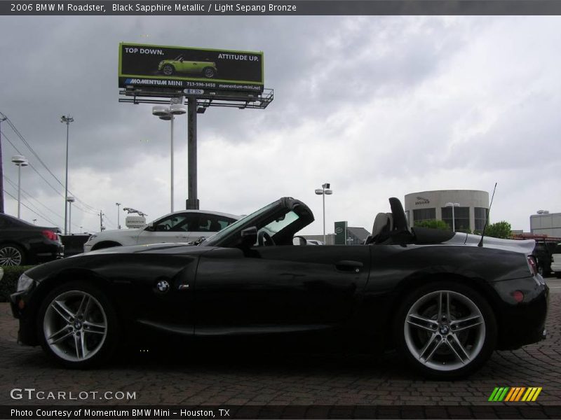 Black Sapphire Metallic / Light Sepang Bronze 2006 BMW M Roadster