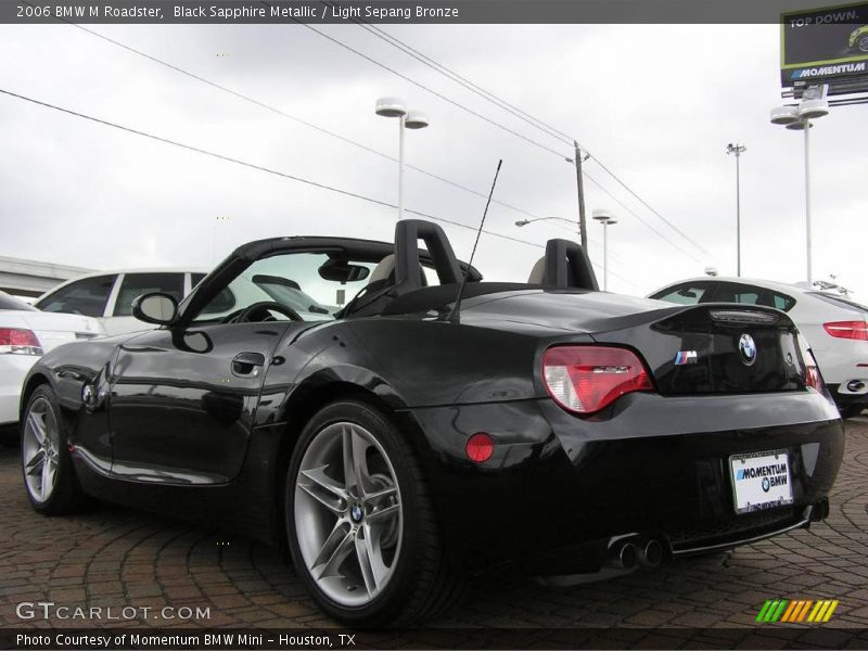 Black Sapphire Metallic / Light Sepang Bronze 2006 BMW M Roadster