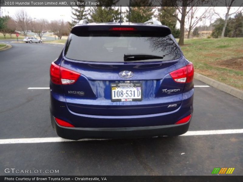 Iris Blue / Taupe 2010 Hyundai Tucson Limited AWD