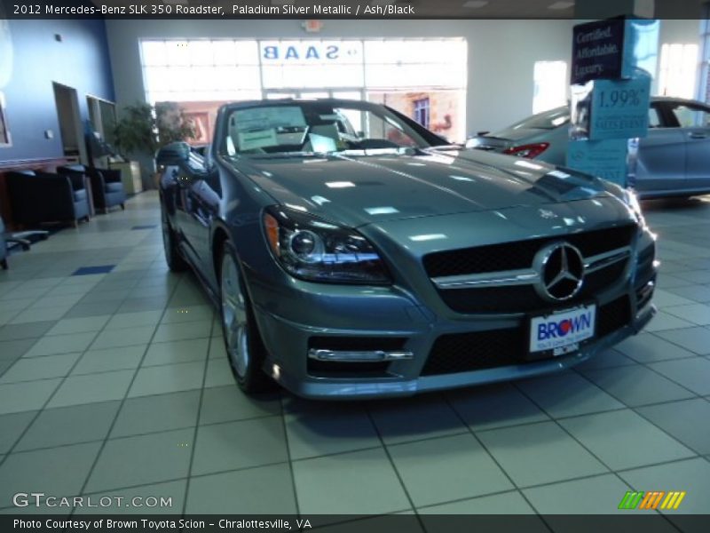 Paladium Silver Metallic / Ash/Black 2012 Mercedes-Benz SLK 350 Roadster