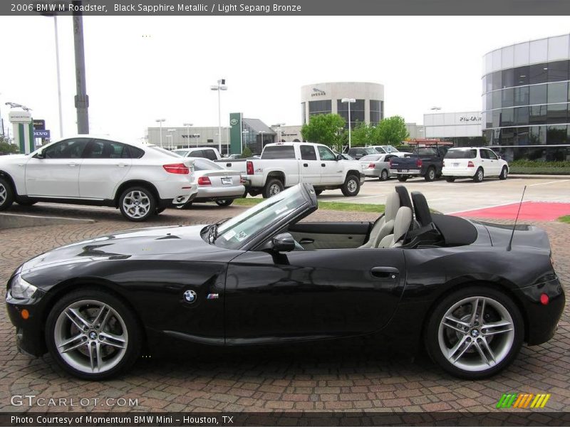 Black Sapphire Metallic / Light Sepang Bronze 2006 BMW M Roadster