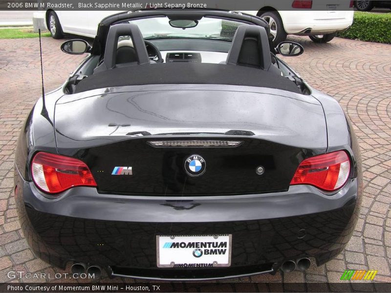 Black Sapphire Metallic / Light Sepang Bronze 2006 BMW M Roadster