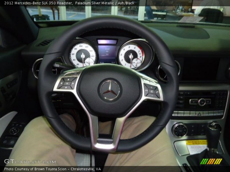 Paladium Silver Metallic / Ash/Black 2012 Mercedes-Benz SLK 350 Roadster