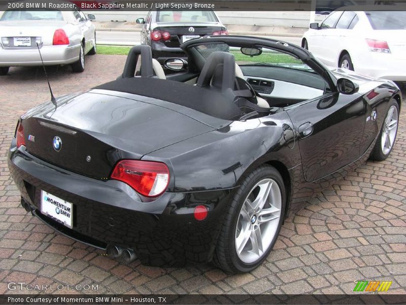 Black Sapphire Metallic / Light Sepang Bronze 2006 BMW M Roadster