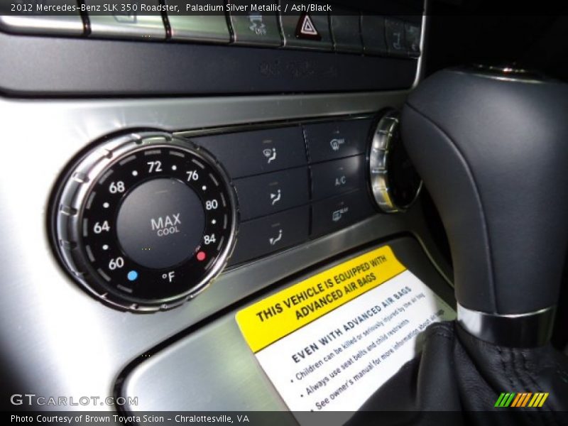 Paladium Silver Metallic / Ash/Black 2012 Mercedes-Benz SLK 350 Roadster