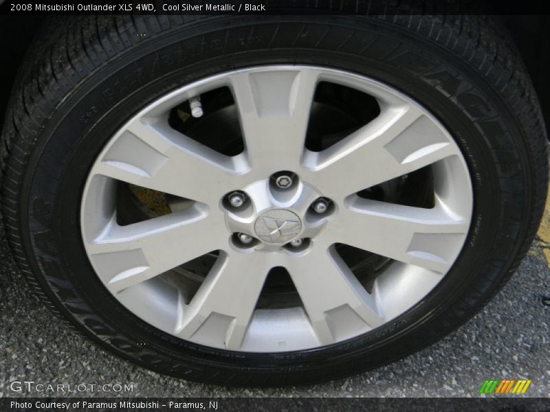 Cool Silver Metallic / Black 2008 Mitsubishi Outlander XLS 4WD