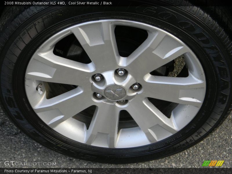 Cool Silver Metallic / Black 2008 Mitsubishi Outlander XLS 4WD