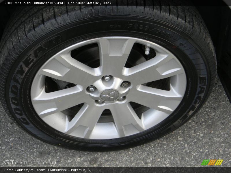 Cool Silver Metallic / Black 2008 Mitsubishi Outlander XLS 4WD