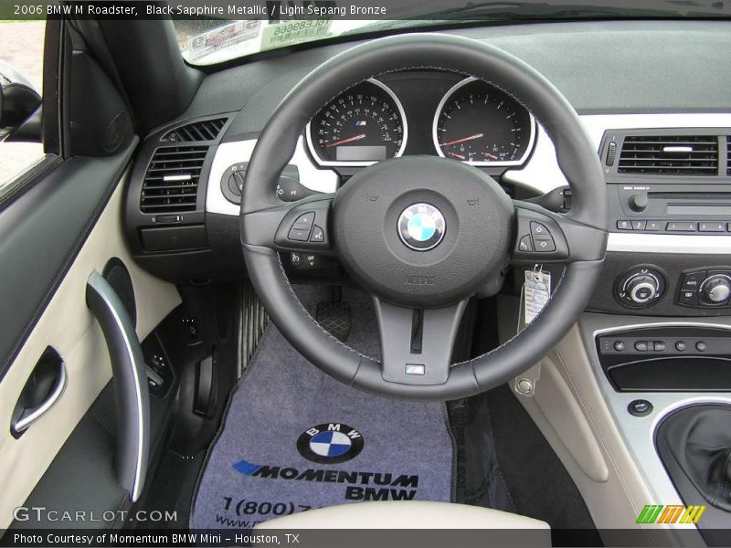 Black Sapphire Metallic / Light Sepang Bronze 2006 BMW M Roadster