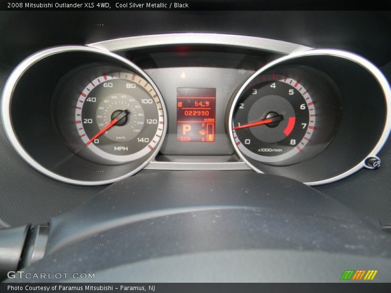 Cool Silver Metallic / Black 2008 Mitsubishi Outlander XLS 4WD