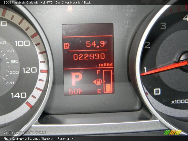 Cool Silver Metallic / Black 2008 Mitsubishi Outlander XLS 4WD