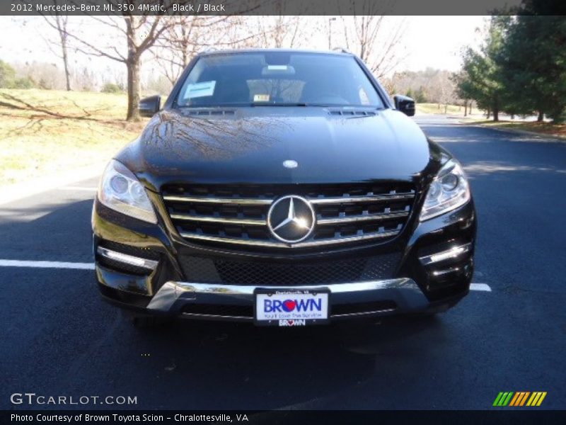 Black / Black 2012 Mercedes-Benz ML 350 4Matic