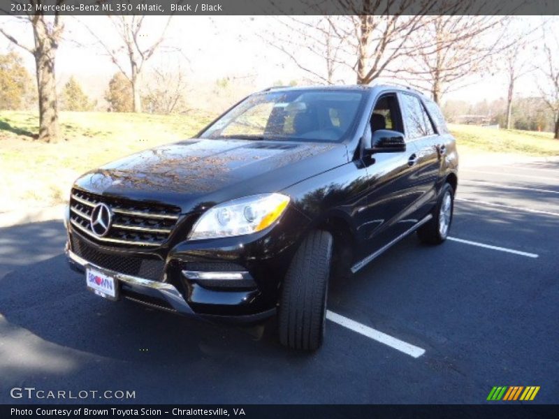 Black / Black 2012 Mercedes-Benz ML 350 4Matic