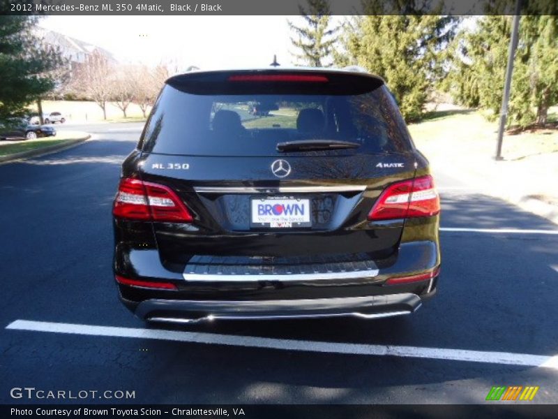 Black / Black 2012 Mercedes-Benz ML 350 4Matic